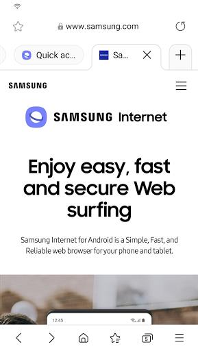 Samsung Internet Beta Screenshot2