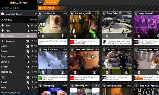 Incoming TV - HD mobile video Screenshot3