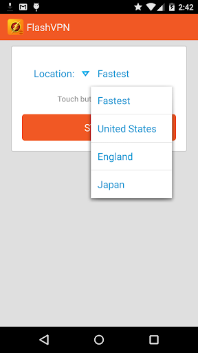 FlashVPN Fast VPN Proxy Screenshot2