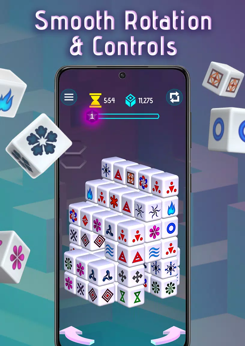 Mahjongg Dimensions: Arkadium's 3D Puzzle Mahjong Screenshot1