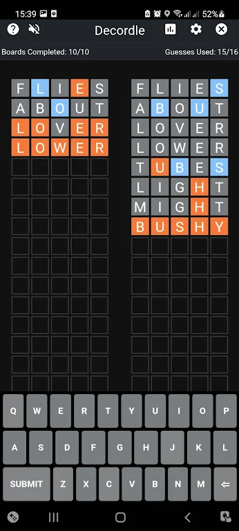 Decordle : Word Finding Puzzle Screenshot1