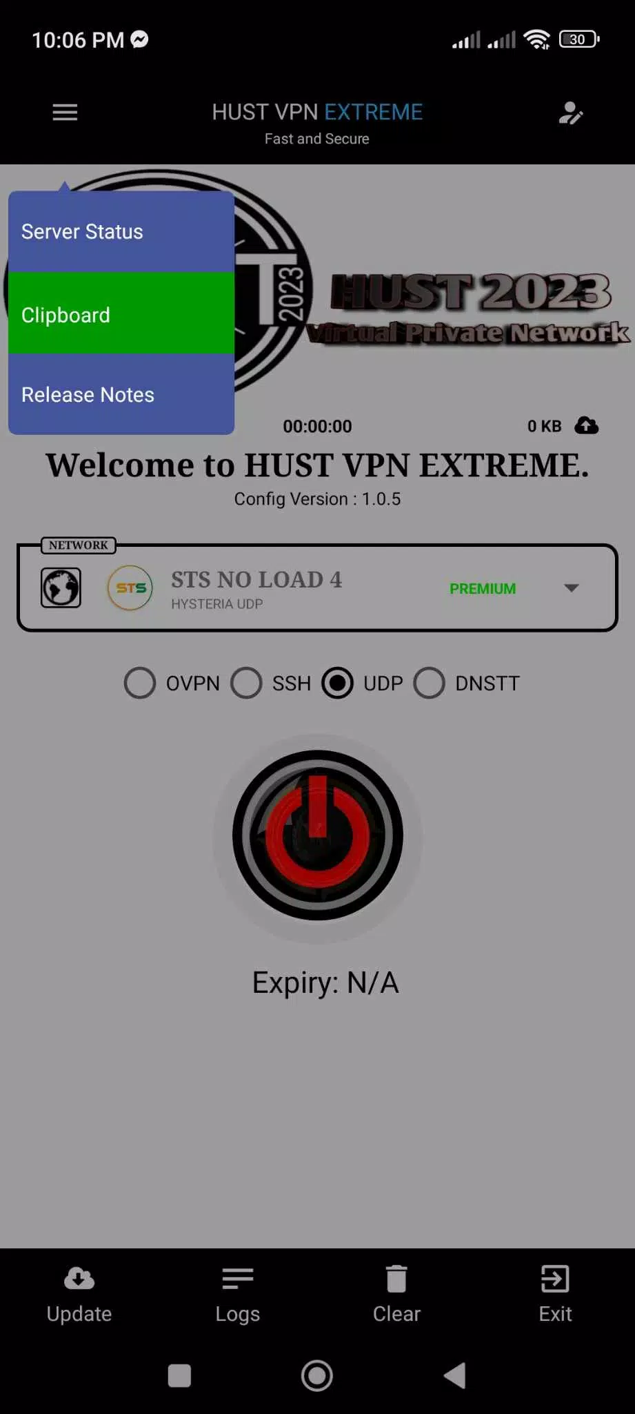 HUST VPN EXTREME Screenshot1