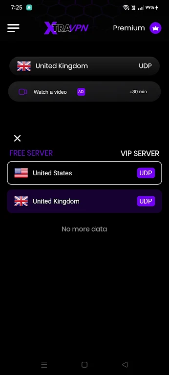 XTra VPN - UK & US VPN Screenshot3