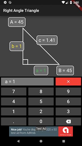 Right Angle Triangle Solver Screenshot1