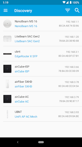 Ubiquiti Device Discovery Tool Screenshot1