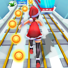 Subway Santa Princess Runner Mod APK