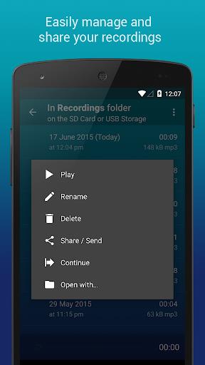 Hi-Q MP3 Voice Recorder (Free) Screenshot4