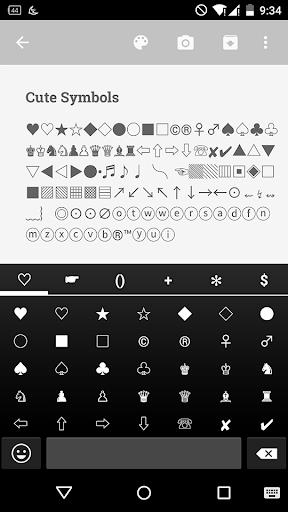 Cute Symbols - Emoji Keyboard♤ Screenshot1