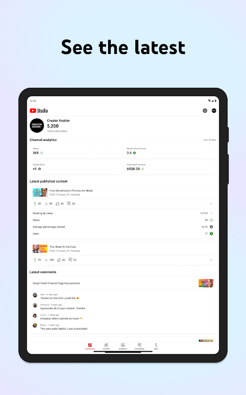 YouTube Studio Screenshot3