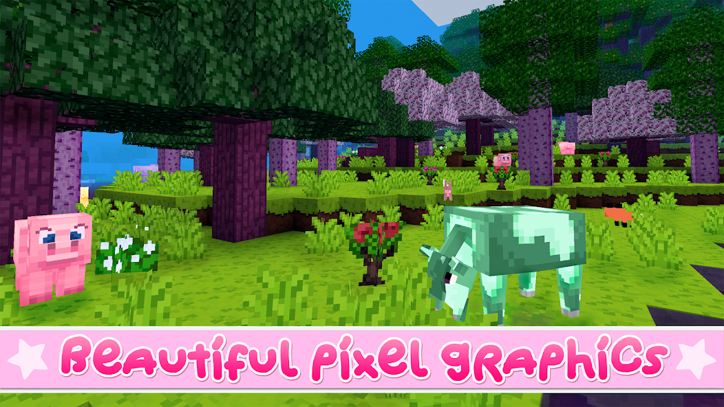 Kawaii World - Craft and Build Mod Screenshot4