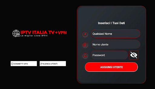 IPTV ITALIA TV + VPN Screenshot1