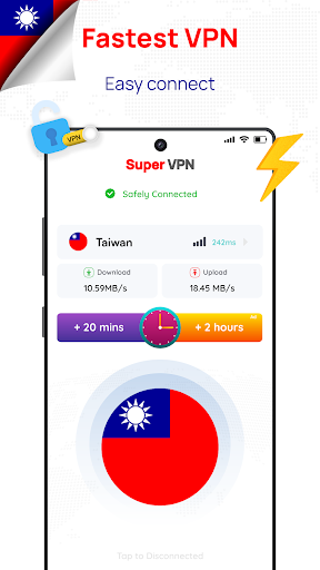 Taiwan VPN: Get Taiwan IP Screenshot1