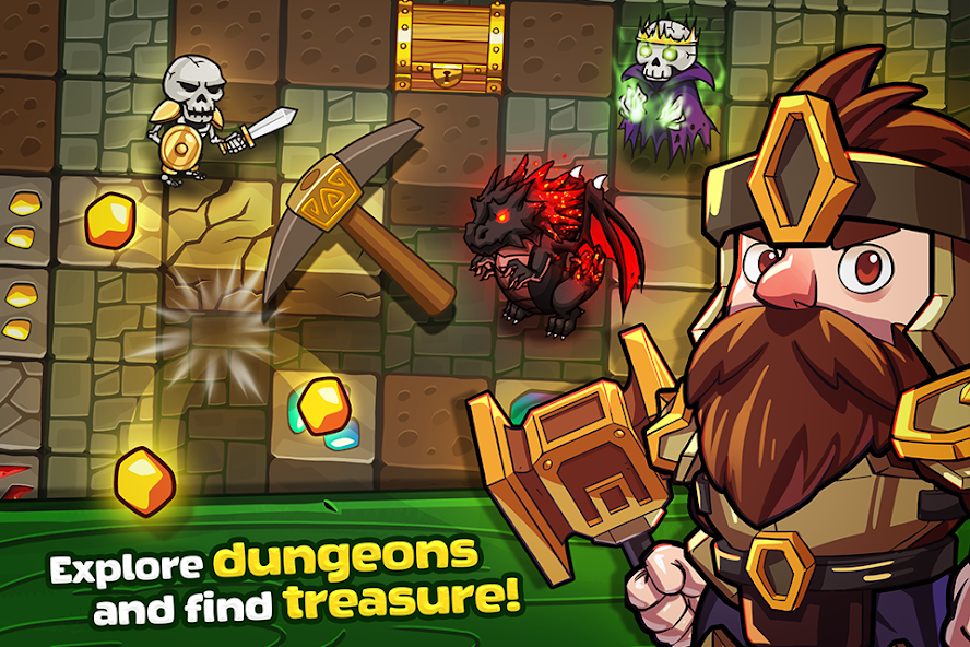 Mine Quest: Battle Dungeon RPG Mod Screenshot1