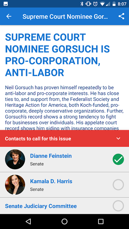 5 Calls: Contact Your Congress Screenshot3