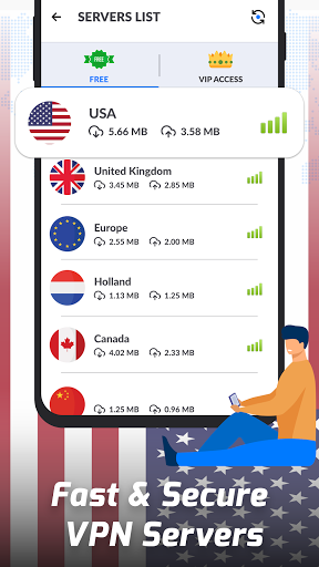 USA VPN: Unlimited Fast VPN & Screenshot2