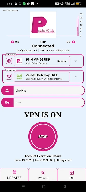 PINKI VIP 5G UDP VPN Screenshot2