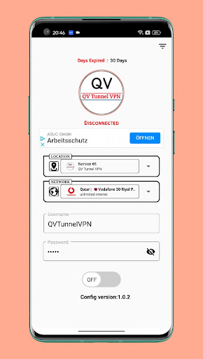 QV Tunnel VPN Screenshot1