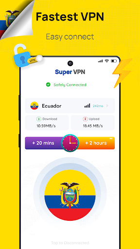 Ecuador VPN: Get Ecuador IP Screenshot1