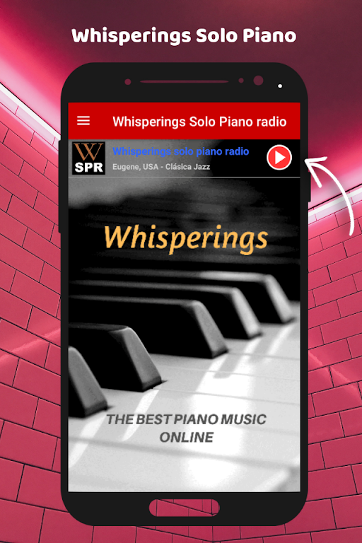 Whisperings Solo Piano Radio app Screenshot2