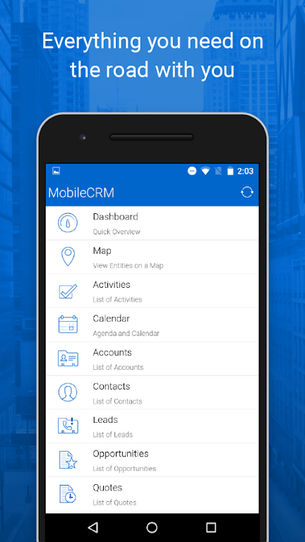 Resco Mobile CRM Screenshot1