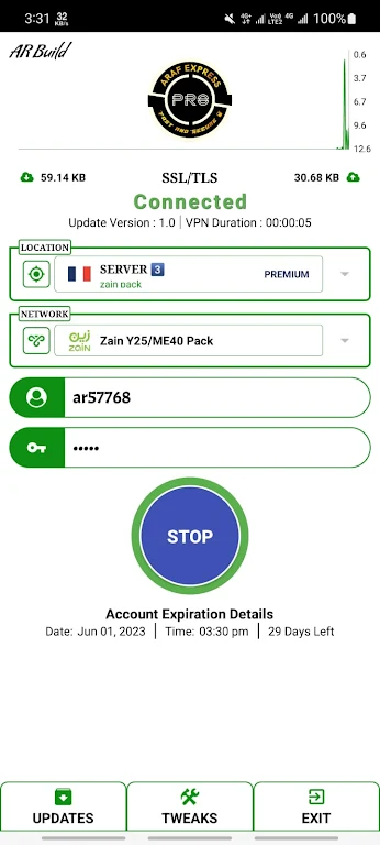 ARAF EXPRESS PRO - Secure VPN Screenshot2