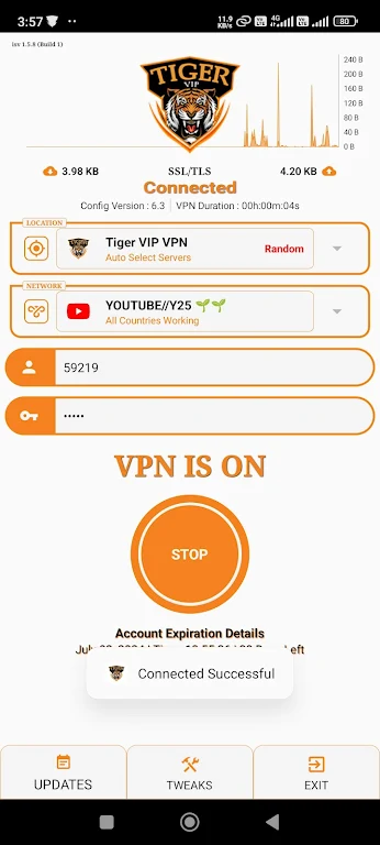 Tiger VIP VPN Screenshot1