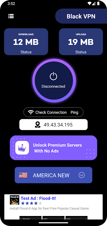 Black VPN for Saudi Arabia PRO Screenshot1