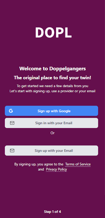 Doppelgangers - find your twin Screenshot1