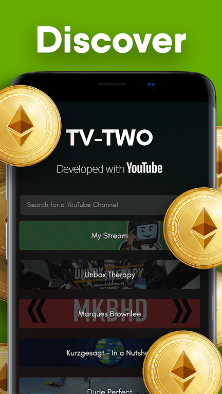 TV-TWO: Watch & Earn Rewards - Screenshot1