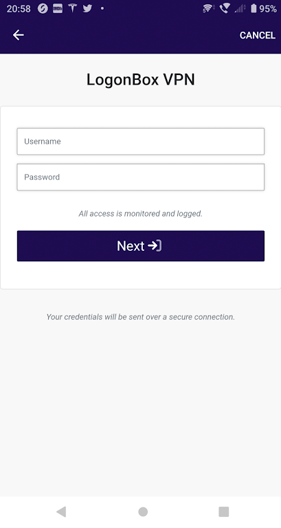 LogonBox VPN Client Screenshot2