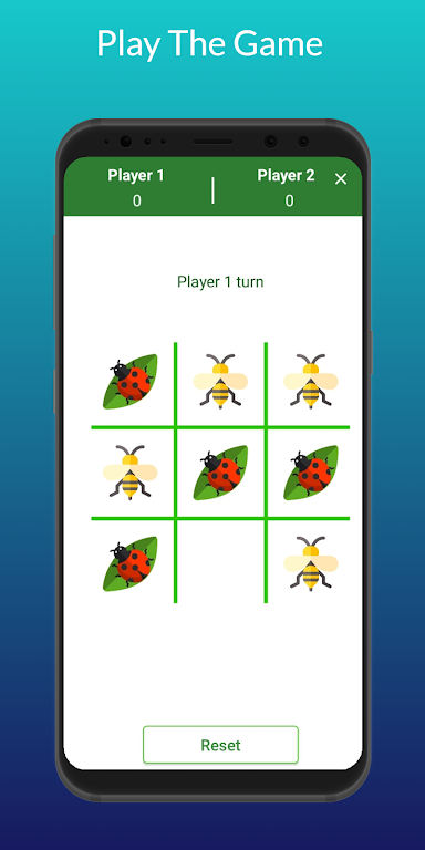 Tic Tac Toe: Bee Vs Ladybug Screenshot1