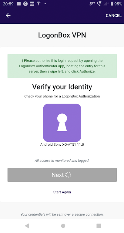 LogonBox VPN Client Screenshot3