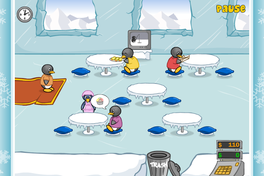 Penguin Diner: Restaurant Dash Mod Screenshot3