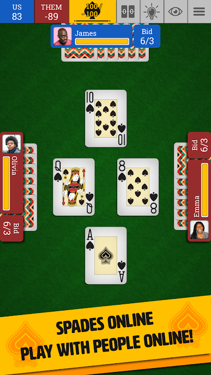 Spades Online: Trickster Cards Screenshot1