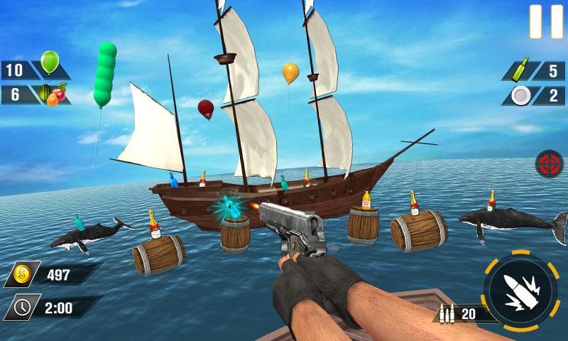 Bottle Gun Shooter Game Mod Screenshot3