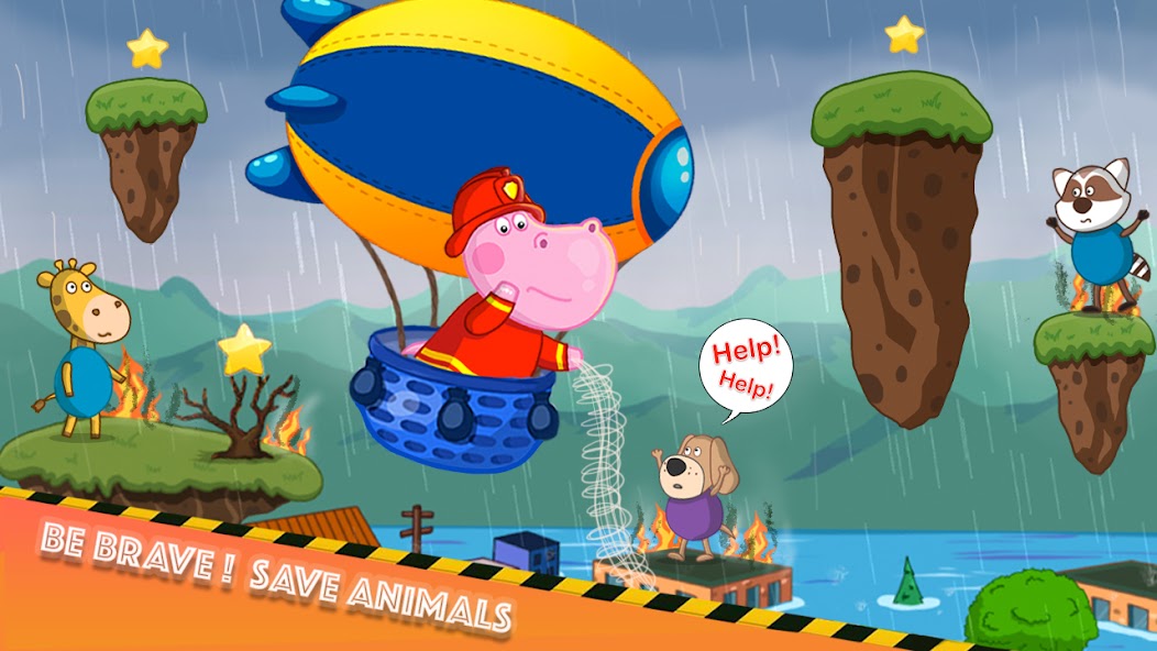 Fireman Hippo: City Hero Mod Screenshot2