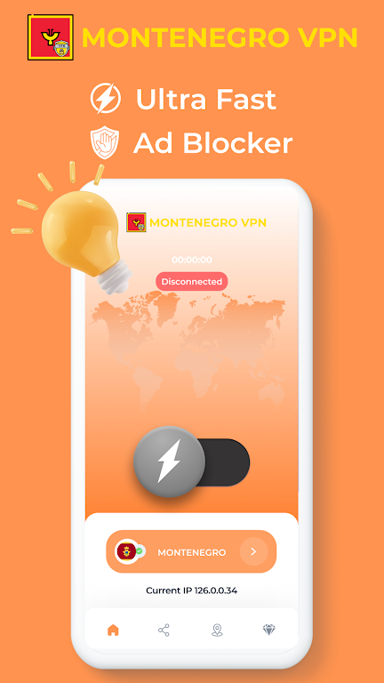 Montenegro VPN - Private Proxy Screenshot2