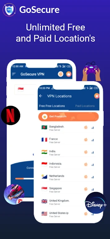 GoSecure - Super Fast Safe Vpn Screenshot2