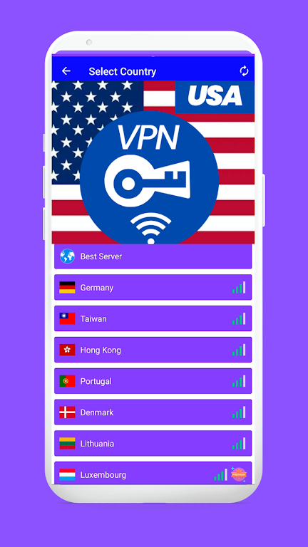 VPN USA - Get USA IP Screenshot1