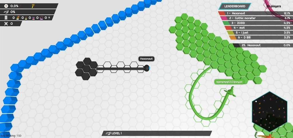 hexanaut.io : King of Snake Screenshot1