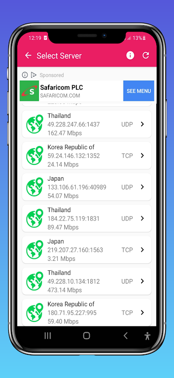 FF VPN plus | Lightning VPN Screenshot3