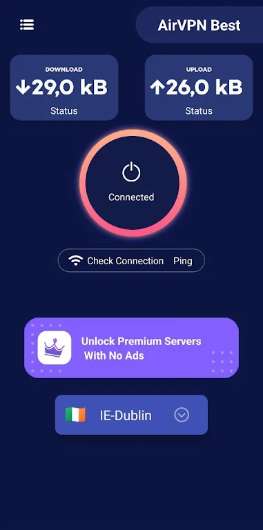 AirVPN Secure Fast VPN Screenshot1