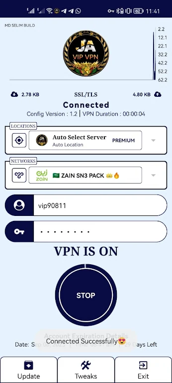 JA VIP VPN Screenshot2