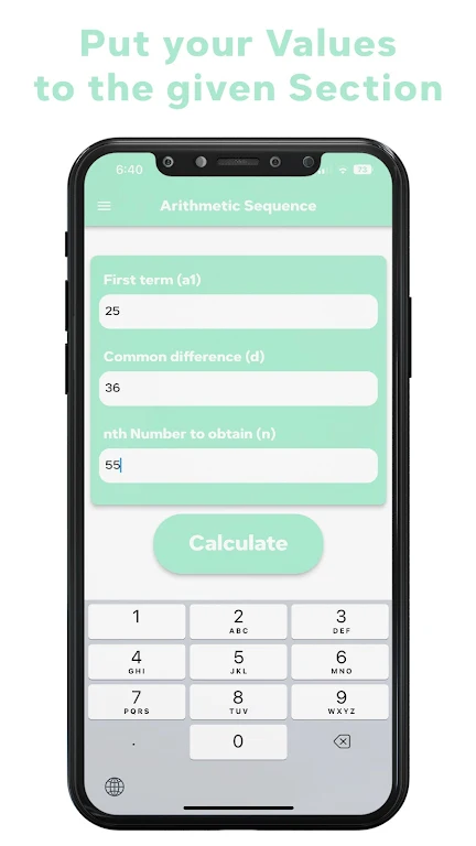 Arithmetic Sequence Calculator Screenshot1