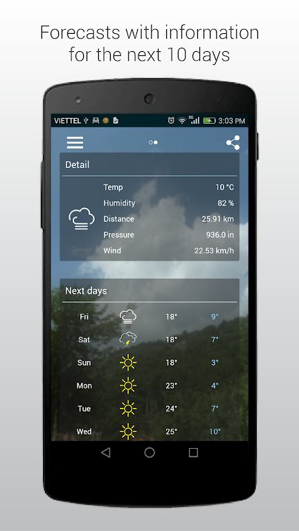 iWeather - Weather Forecast Screenshot3