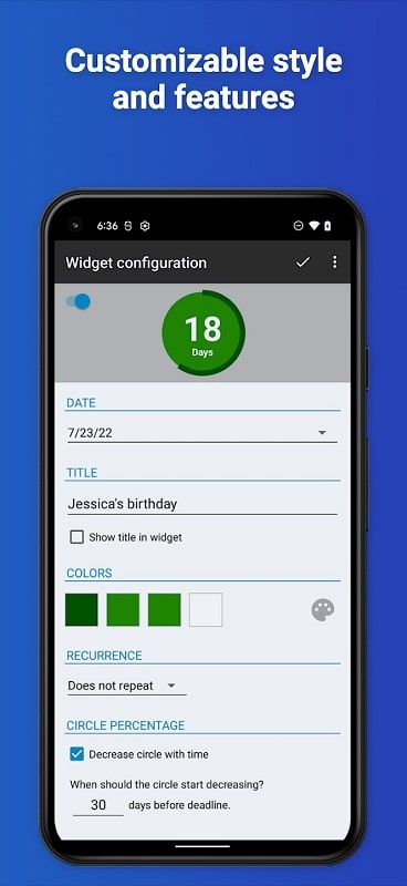 Countdown Widget Screenshot2