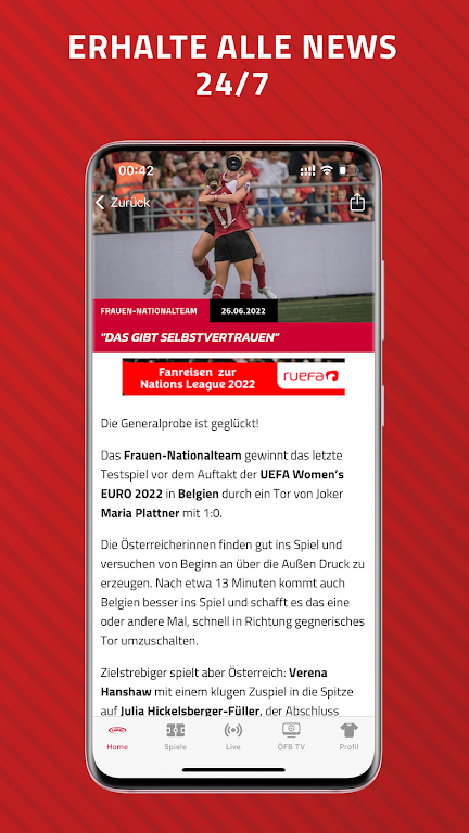 ÖFB: News, Videos & Ergebnisse Screenshot3