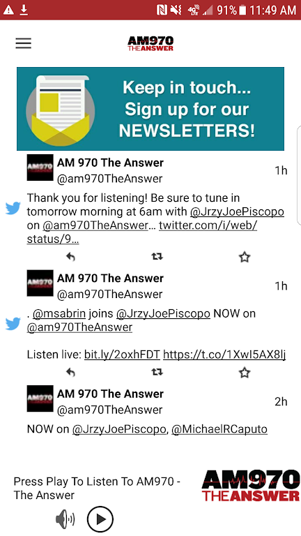 AM 970 The Answer Screenshot1