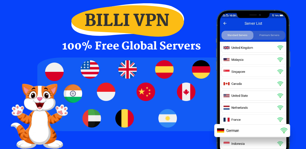 Billi VPN - Secure VPN Proxy Screenshot1