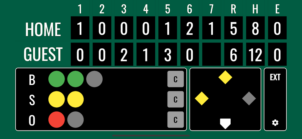 Softball Scoreboard Screenshot2